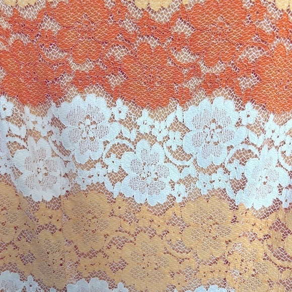 Orangescile Lace Sleeveless Sheath Dress Size 16 - Picture 3 of 6